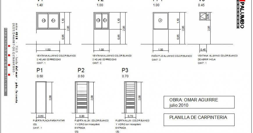 Door installation details and column details of house dwg file
