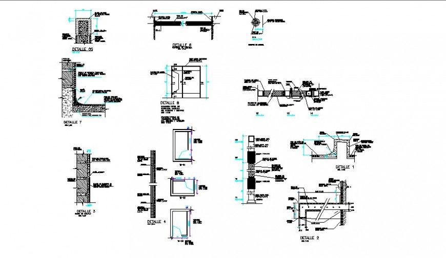 Door plan and elevation detail 2d view layout file in autocad format