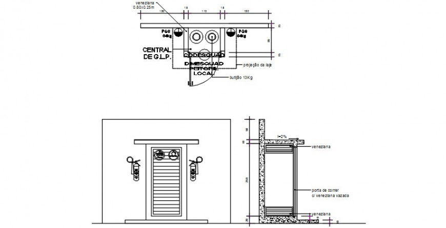 Door plan and elevation drawings detail 2d view dwg file