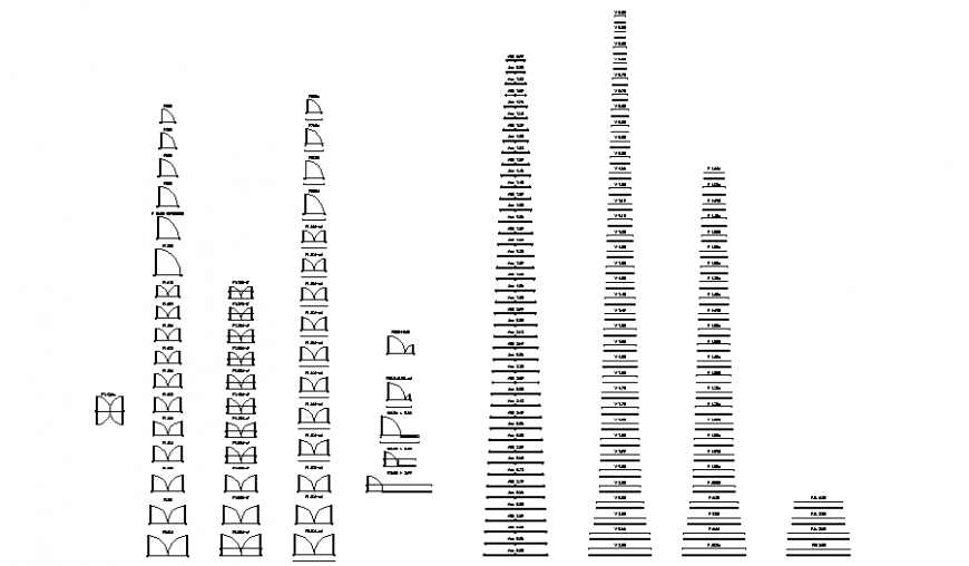 Door plan block drawing in dwg file.