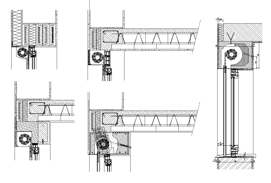 Door shutters detail elevation 2d view CAd blocks autocad file
