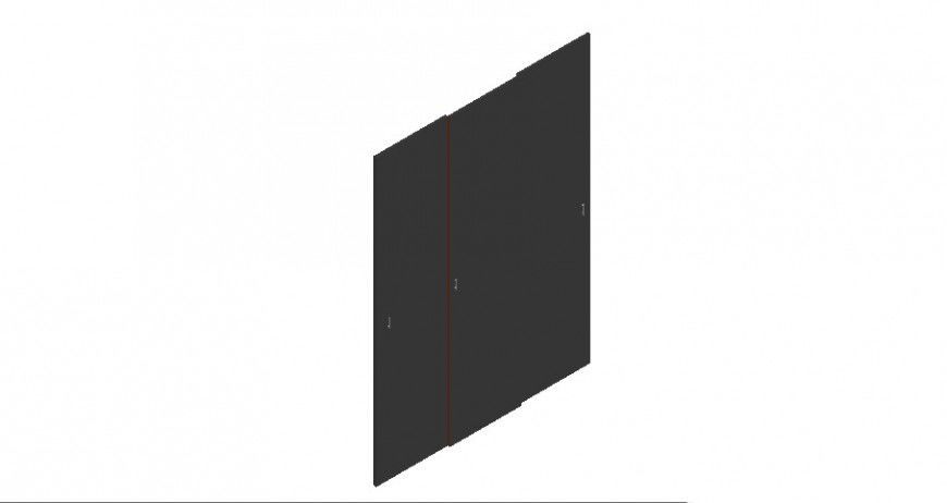 Door units detail 3d model blocks layout file in autocad format