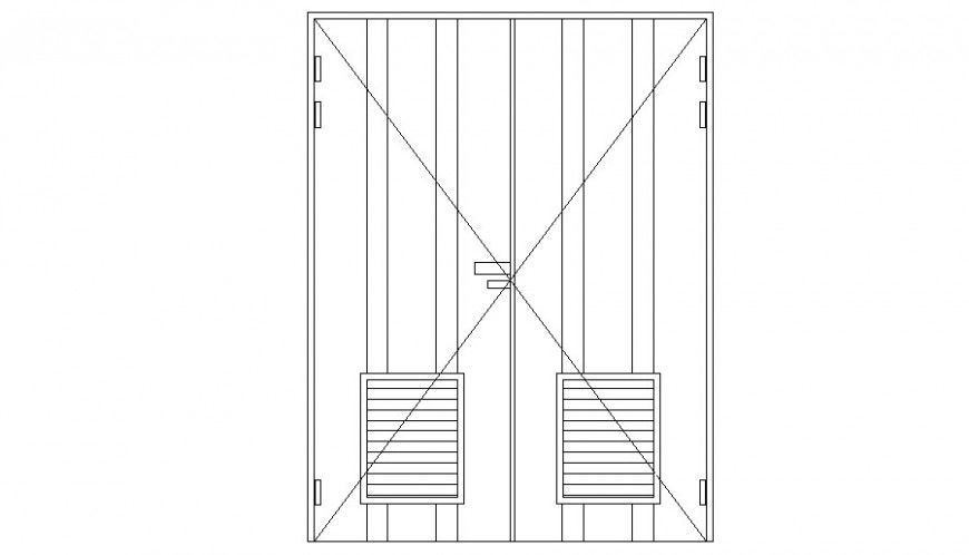 Door units elevation drawing 2d view in autocad software