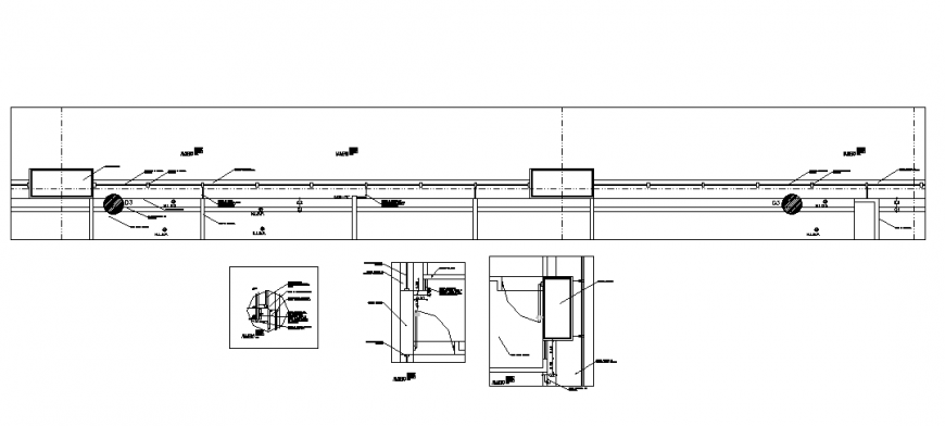Doors and window installation structure cad drawing details dwg file