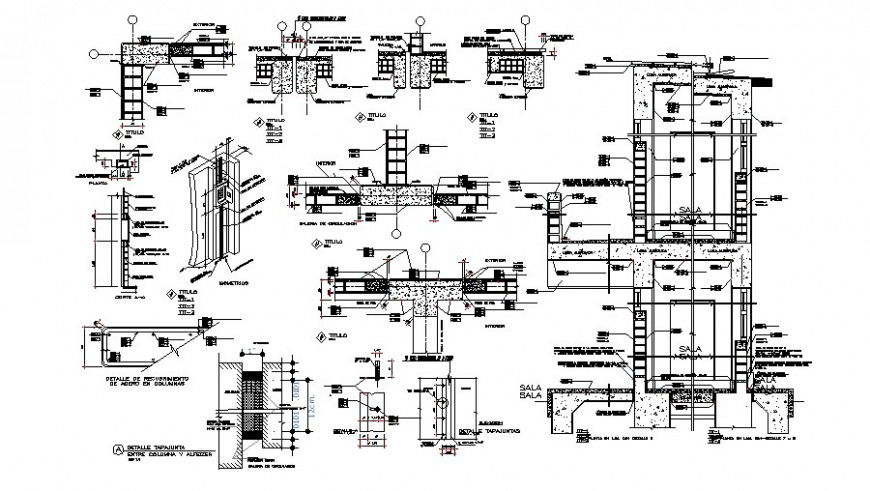 Doors and windows installation cad drawing details dwg file