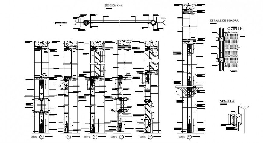 Doors for hospital and clinic installation cad drawing details dwg file