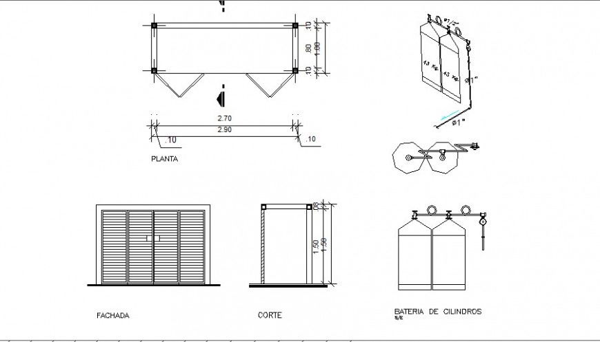 Double door window elevation and installation auto-cad drawing details dwg file