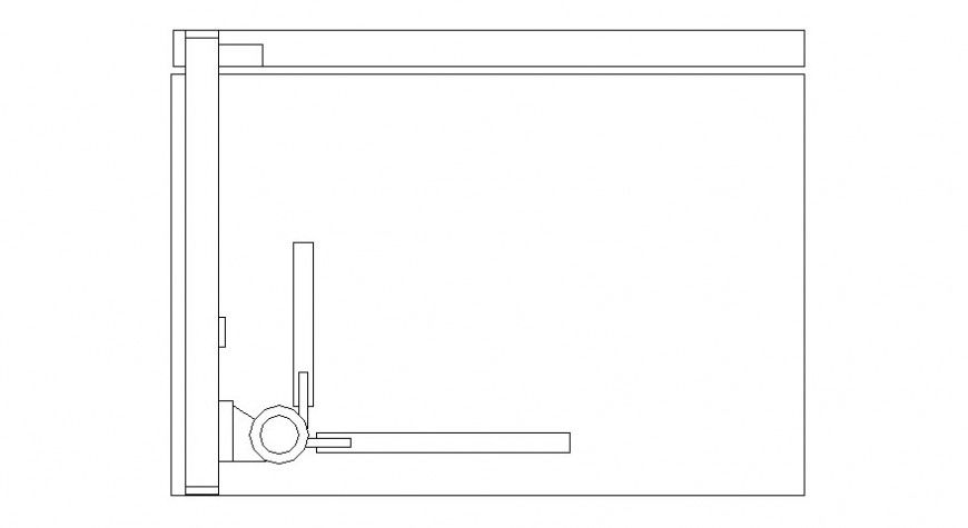 Drafting table desk drawings 2d view elevation of furniture blocks dwg file