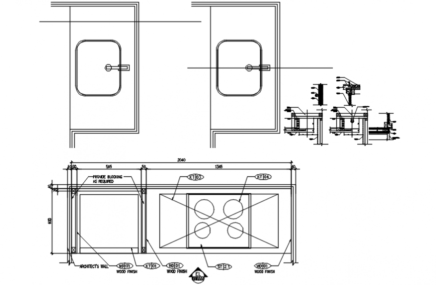 drainage 2d top view plan details file
