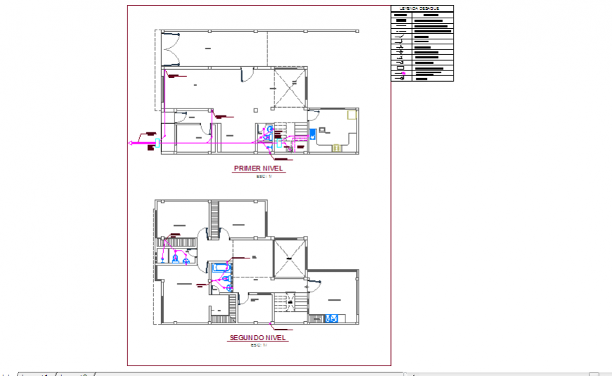 Drainage installation system design of home renovation design drawing