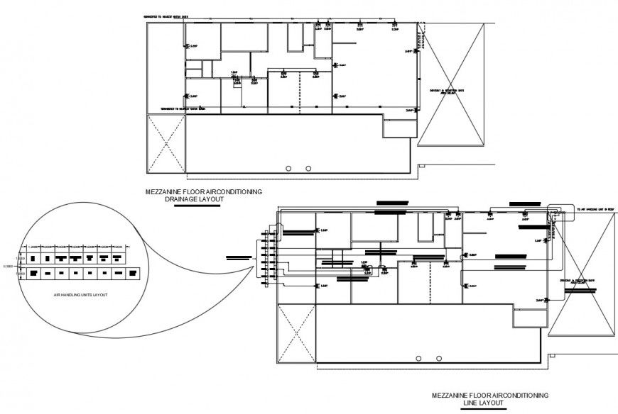 Drainage layout 2d cad drawing of autocad file