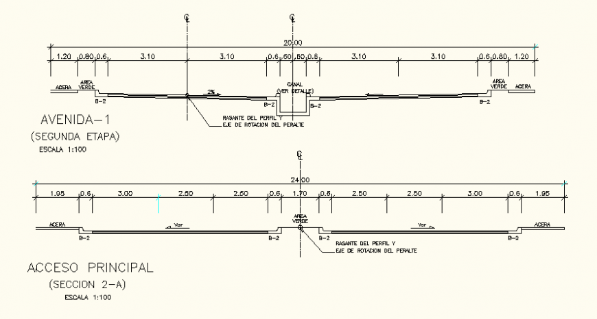 Drainage pipe detail elevation and plan autocad file