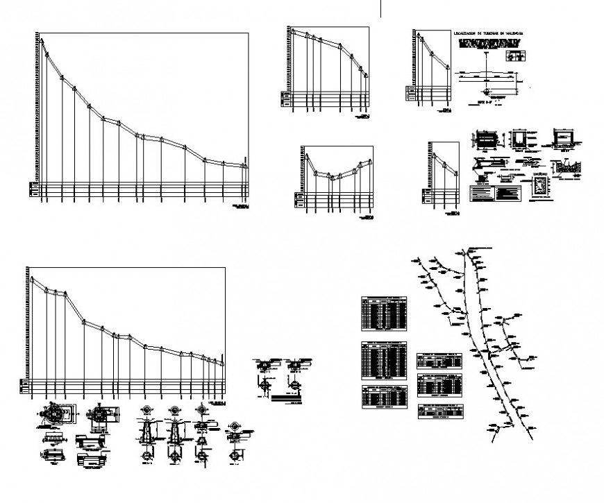 Drainage sewer irrigation system plumbing details for sanitary service cad drawing details dwg file