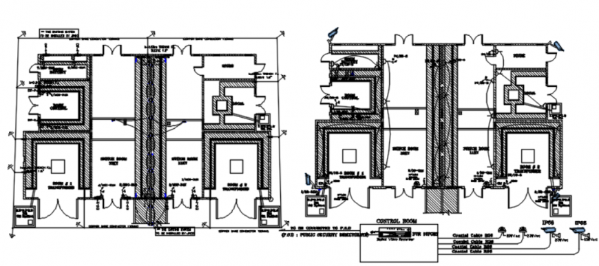 drawing a file of airport electrical 2d detail