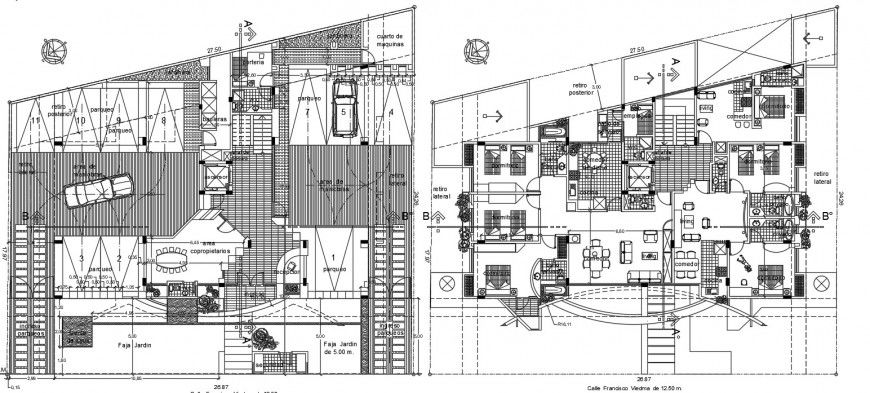 Drawing details of apartment plan dwg autocad software file
