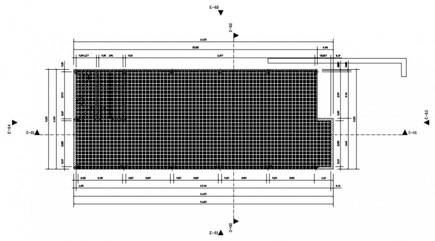 Drawing details of construction blocks 2d view autocad file