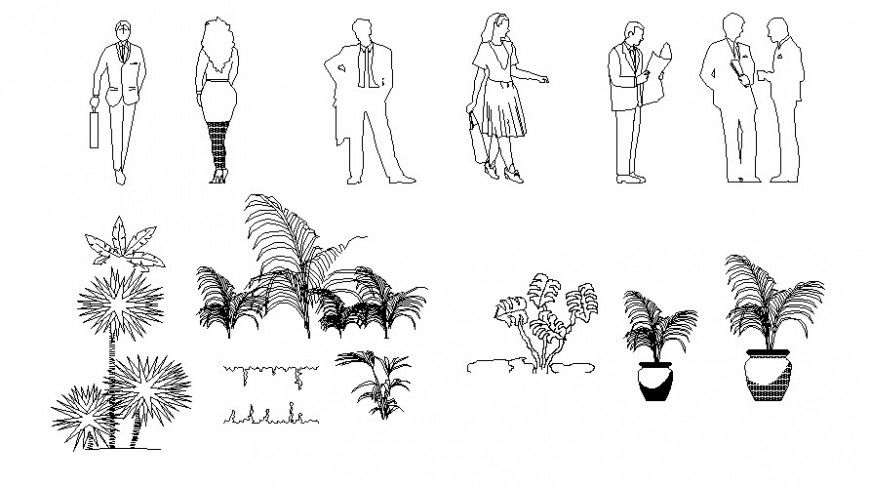 drawing of 2d cad blocks AutoCAD file .