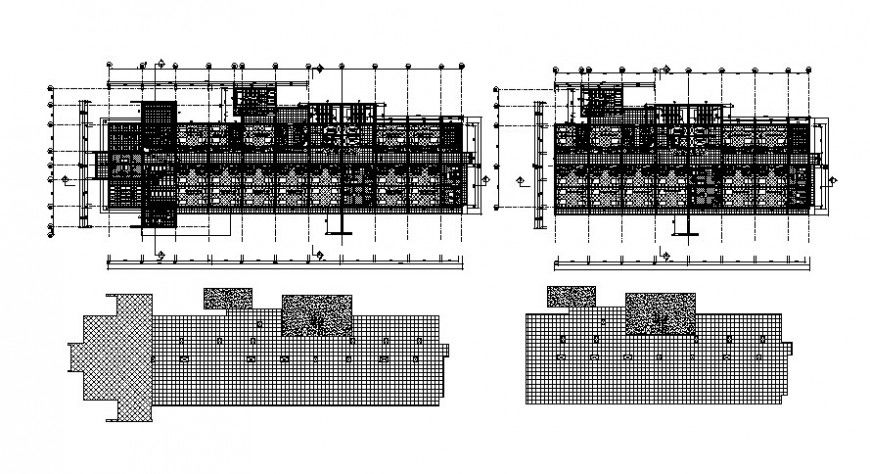 Drawing of 2d hospital building AutoCAD file