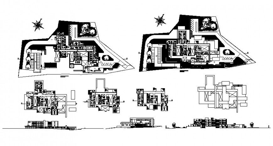 Drawing of 2d hospital project design AutoCAD file