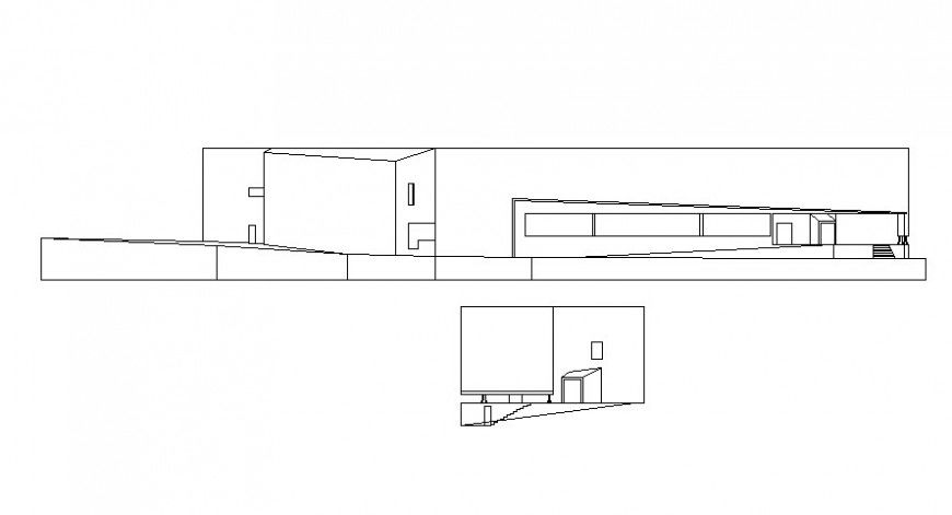 Drawing of 2d museum project design AutoCAD file