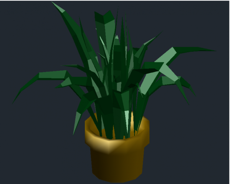 Drawing of 3d flower plan details AutoCAD file.