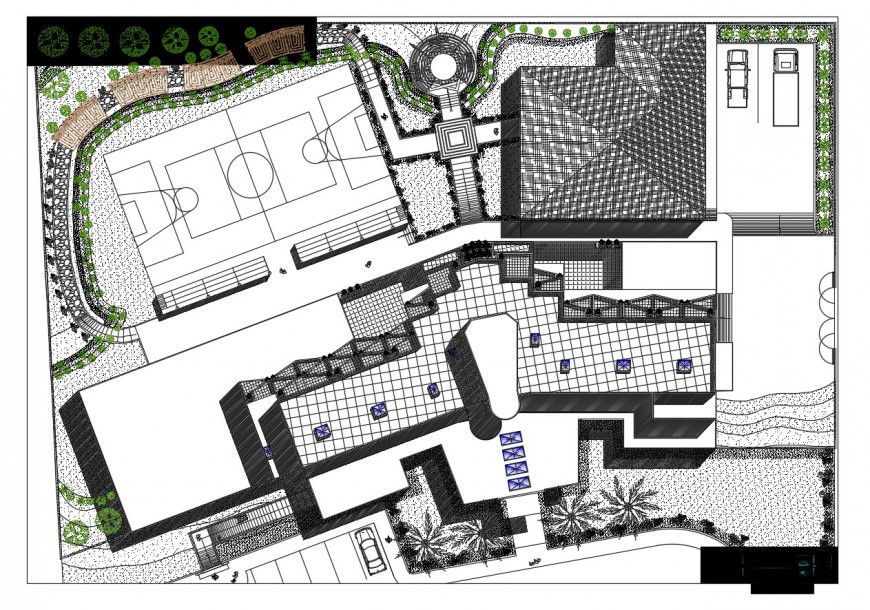 Drawing of 3star hotel unit 2d details AutoCAD file