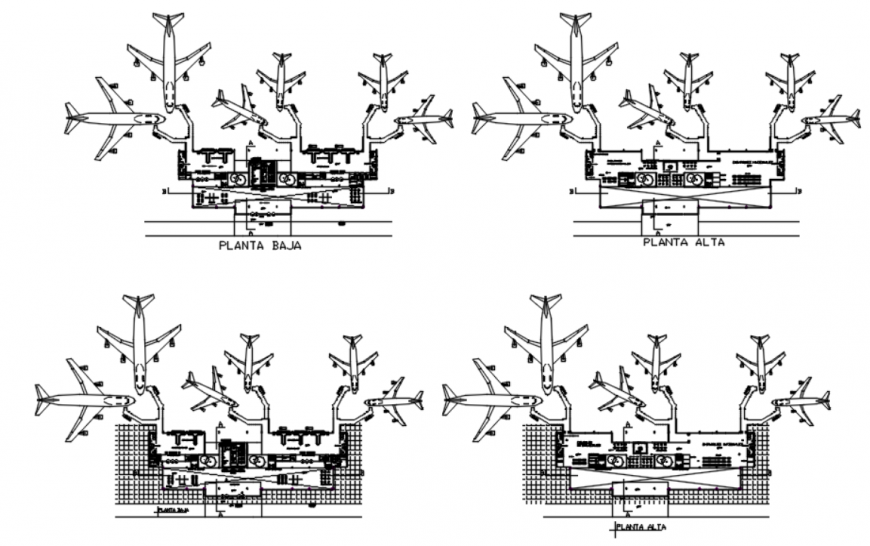 Drawing of airport detail AutoCAD file which