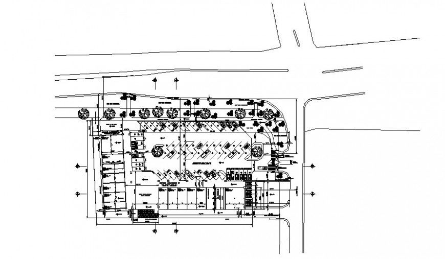Drawing of area drawings 2d view landscaping details in autocad