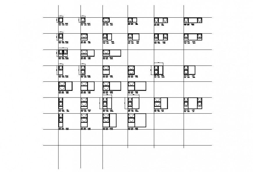 Drawing of awning type top hung wooden windows details