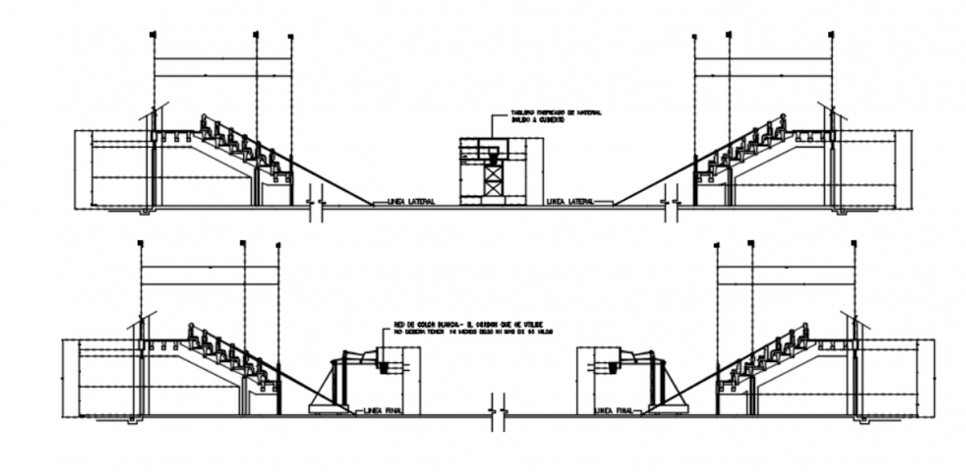 Drawing of basketball court detail AutoCAD file
