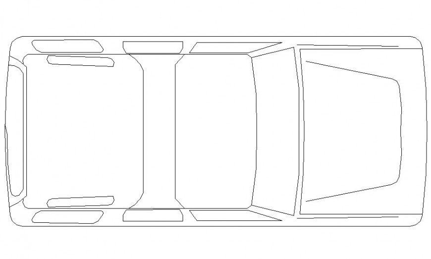 Drawing of car block AutoCAD file