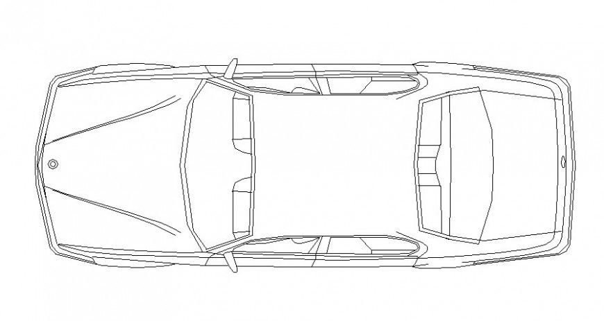 Drawing of car elevation vehicle blocks 2d view autocad software file