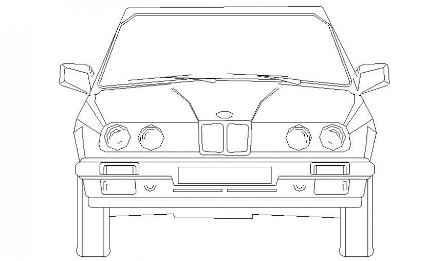Drawing of car transportation units autocad file