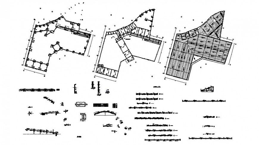Drawing of construction design 2d details Autocad file