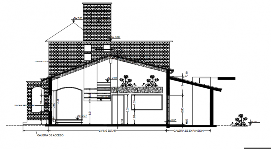 Drawing of construction details of the house 2d AutoCAD file