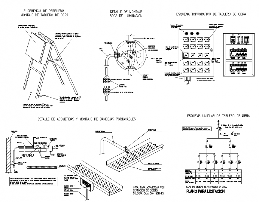 Drawing of Electric light in dwg file.
