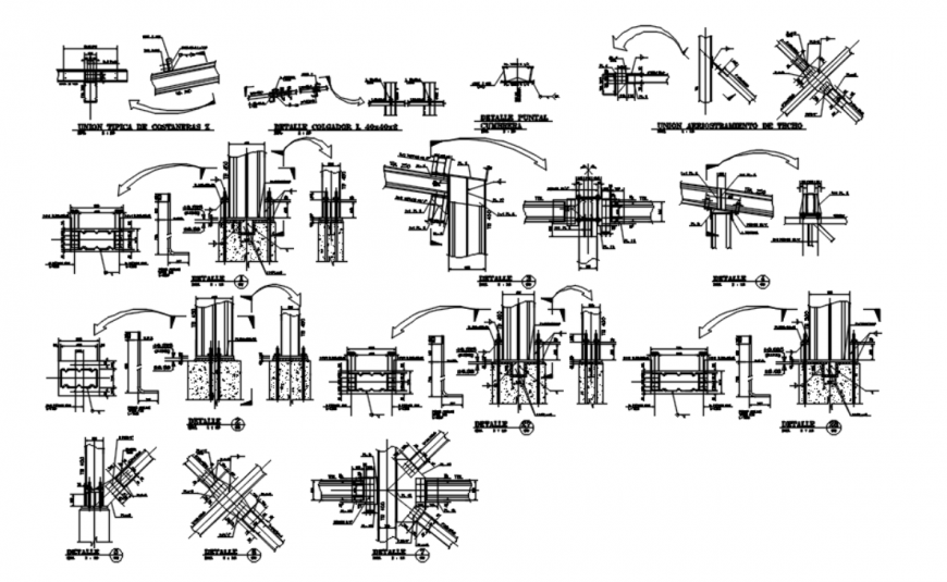 Drawing of engineering details AutoCAD file