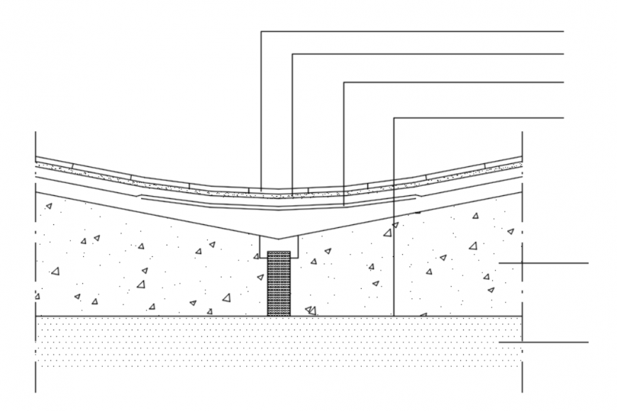 drawing of flat roof details AutoCAD file