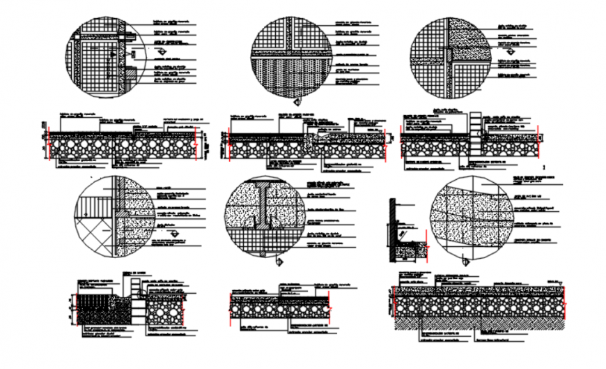 Drawing of floor finish details autocad file
