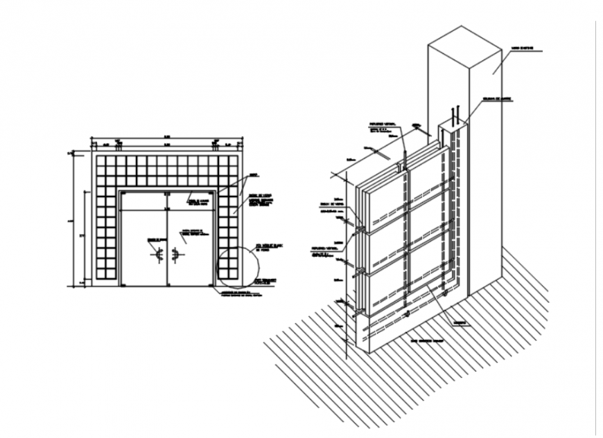 Glass Block and Brick Details CAD DWG Drawing Files Download