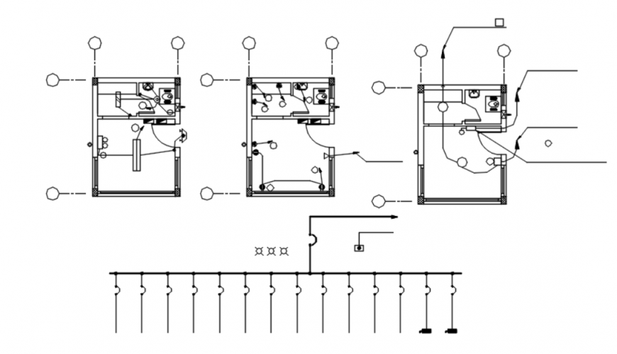 Drawing of guard house detail AutoCAD file