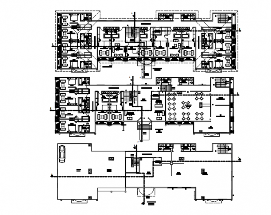 Drawing of hotel detail AutoCAD file