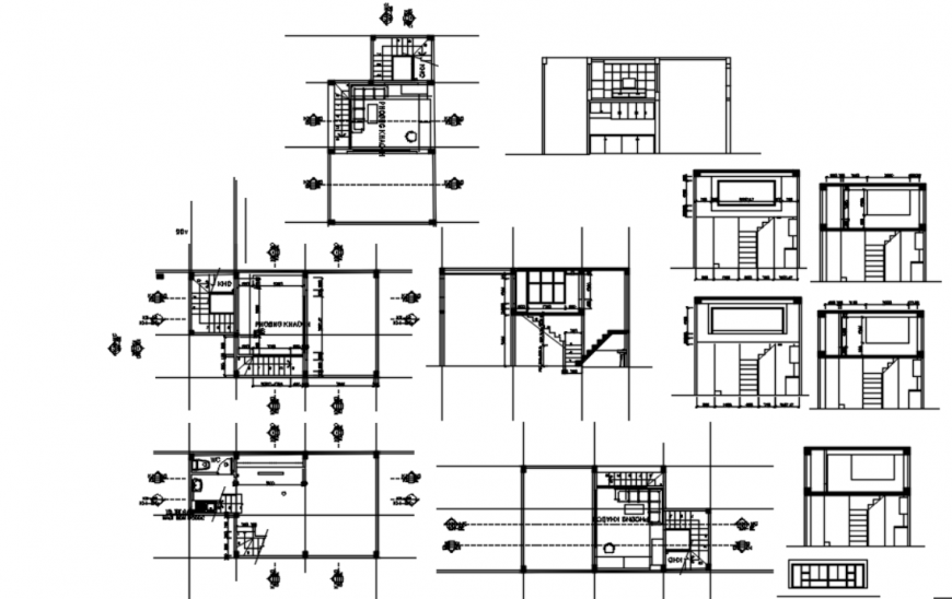 Drawing of house design 2d details AutoCAD file.