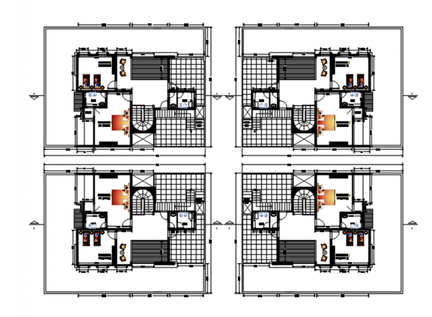 Drawing of house project AutoCAD file