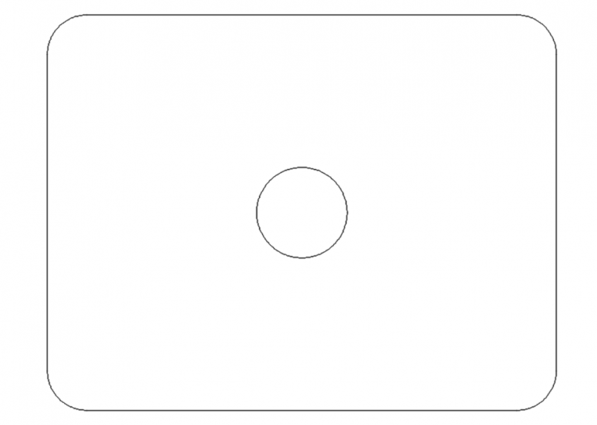 Drawing of kitchen sink block autocad file