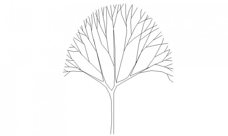 Drawing of landscaping units 2d view in autocad software