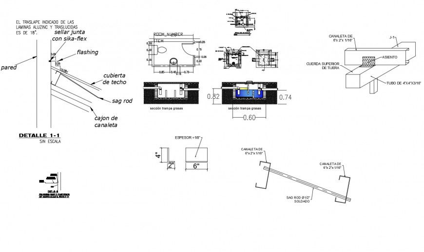 Drawing of local commercial 2d details AutoCAD file