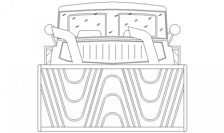 Drawing of machinery units 2d view in AutoCAD