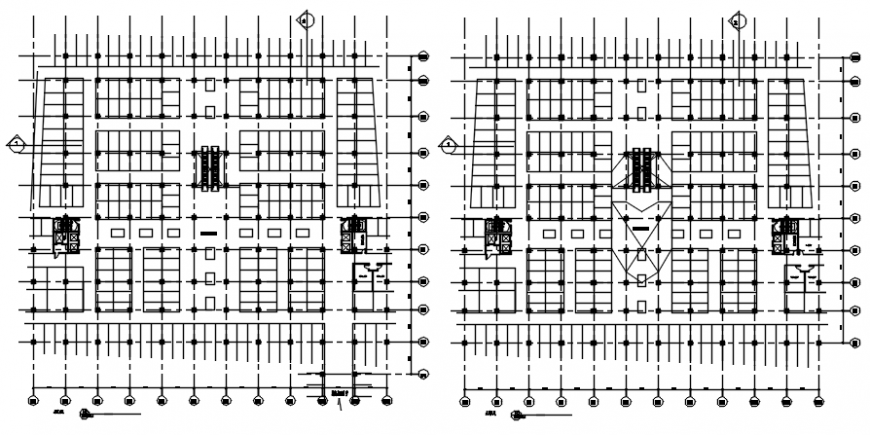 Drawing of mall car parking AutoCAD file