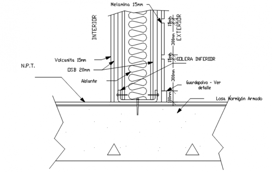 Drawing of metal construction system 2d AutoCAD file